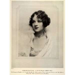 1924 Print Lorraine Manville Musical Comedy Star Frank 