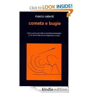 Cometa e bugie (Italian Edition) Marco Valenti  Kindle 
