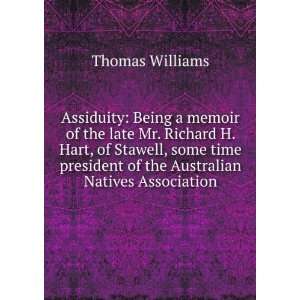   of the Australian Natives Association Thomas Williams Books