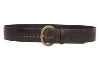COBALT Ladies 2 1/4 Inch Wide Perforated Douglas Leather Belt  