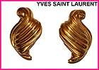 VINTAGE FRENCH SIGNED YVES SAINT LAURENT YSL GOLD EIFFEL TOWER PIN 