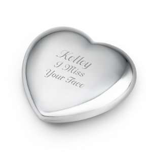  Personalized Puffed Heart Compact Mirror Gift: Beauty