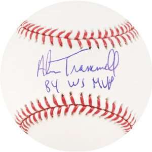 Alan Trammell Autographed Baseball  Details 84 WS MVP Inscription 