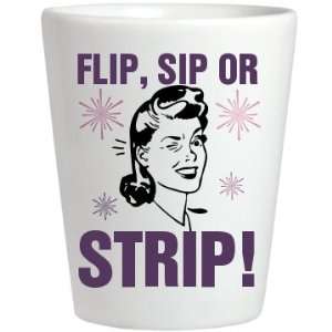    Flip Sip Strip Shot Custom Ceramic Shotglass