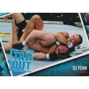   Topps UFC Photo Finish Foil Card  BJ Penn Tap Out #PF 4: Toys & Games
