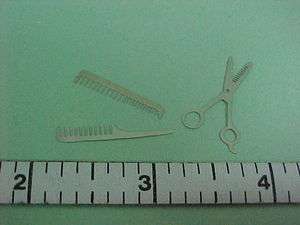 Barber Scissors & Comb Set  #FA70828  Dollhouse Miniatures  