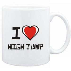  Mug White I love High Jump  Sports