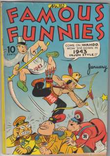 Famous Funnies Comic Book #102, Hitler Cover 1943 FINE+  