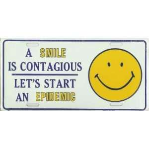 A Smile is Contagious Lets Start An Epidemic Front Funny 