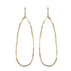  Open Oval Earrings in 24 Karat Gold Vermeil Jewelry
