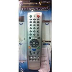  6 in 1 Remote Control TV   VCR   CD Player and More 