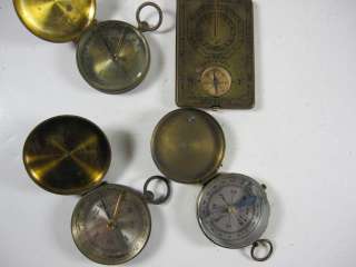 4pc Lot Vintage US Compasses   Compass   Various **  