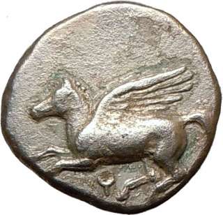 CORINTH Athena War Wisdom Pegasus 400BC Authentic Rare Ancient Silver 