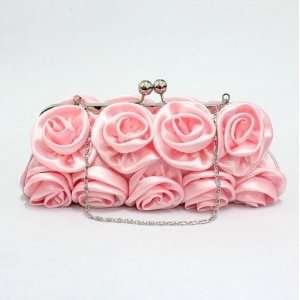   DA EBG 1245PK Sharon, Roses Evening Bag in Pink