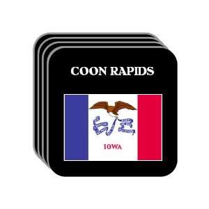 US State Flag   COON RAPIDS, Iowa (IA) Set of 4 Mini Mousepad Coasters