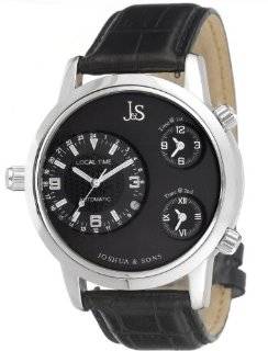 Joshua and Sons Mens JS 02 03 Triple Time Zone Automatic Watch