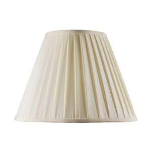   Shade Off White Shantung Silk Pleat Empire Shade