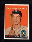 1958 58 TOPPS Baseball 405 Ken Aspromonte PSA 7 Senat  