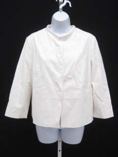 PIAZZA SEMPIONE White 3/4 Sleeve Jacket Blazer Sz 46  