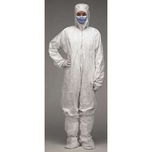  Coveralls W/ Attached Hood And Boots Made W/ Dupont Tyvek 