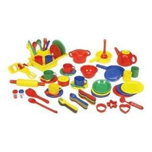  71 Pieces Kids Pretend Play Cooking Kits for the Kitchen: Toys & Games