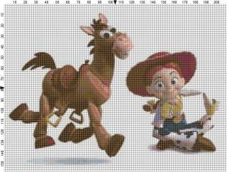 Toy Story Characters Counted Cross Stitch Patterns  