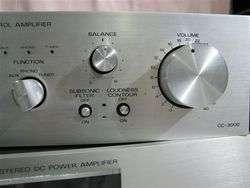 Super Clean Fisher Studio BA 6000 Amplifier with CC 3000 PreAmp Silver 
