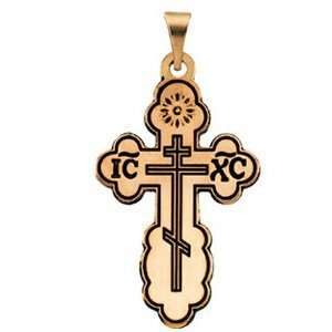  1in Orthodox Cross   14kt Yellow Gold Jewelry
