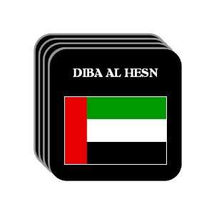 United Arab Emirates   DIBA AL HESN Set of 4 Mini Mousepad Coasters