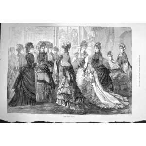   1875 Antique Print Paris Fashion Ladies Dresses Women: Home & Kitchen
