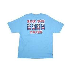  Toronto Blue Jays Banner Pride T Shirt   Coastal Blue 