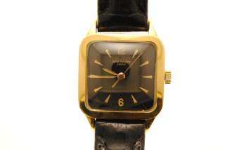 Patek Philippe Square Case Mens Wristwatch 18k Yellow Gold C.1950s 