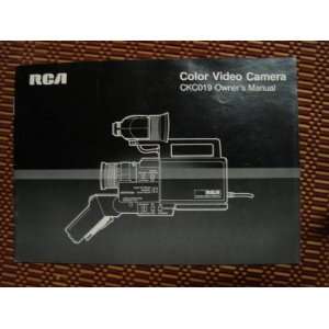  RCA Color Video Camera CKC019   Owners Manual RCA Corp 