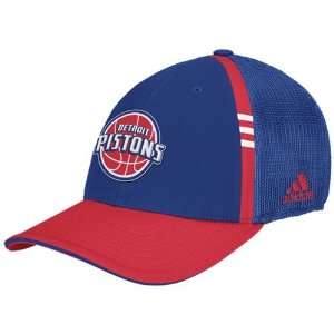   Detroit Pistons Royal Blue On Court Flex Fit Hat