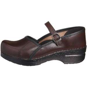 New SANITA MARCELLE Hickory Cabrio Leather Brown CLOGS Women NIB 