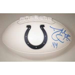  Dallas Clark Autographed Indianapolis Colts Team Logo 