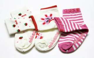PAIR Baby Cute Socks K Newborn Infant Toddler Boy / Girl  