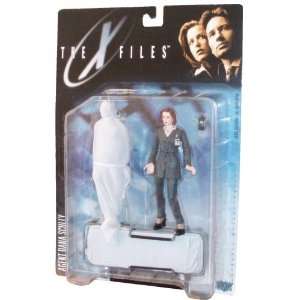   Dana Scully with Cellular Phone, Wrapped Corpse and Gurney Toys