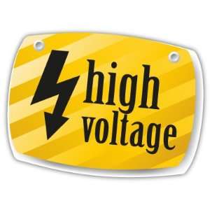  Danger High Voltage Sign Warning Car Bumper Sticker Decal 