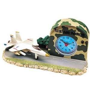 US Air Force Army F 18 Aircraft Plane Alarm Clock 