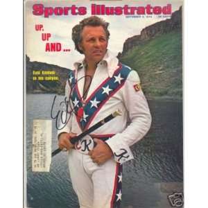 Evel Knievel Daredevil Signed Si Sports Illustrated:  