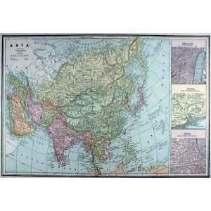  Cram 1892 Antique Map of Asia