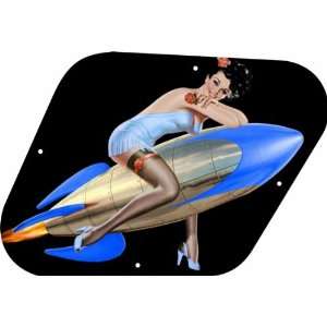  Pin Up Girl Rockets Away BK Graphical Gibson or Epiphone 