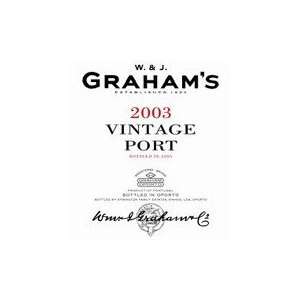  Grahams Vintage Port 2003 750ML Grocery & Gourmet Food