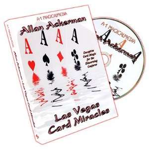   : Magic DVD: Las Vegas Card Miracles by Allan Ackerman: Toys & Games