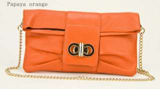 Women Genuine Leather Mini Handbag Purse Clutch Butterfly Folded 