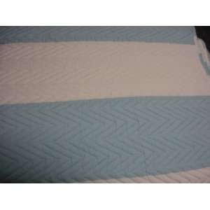  Blue Stripe Twin Quilt