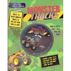  Cool Creations Monster Trucks Activity Book with CD ROM 