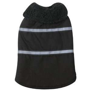   Zoey Polyester/Cotton Duck Ranch Dog Coat, Large, Black: Pet Supplies