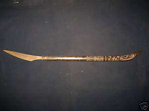 Dayak Kalimantan OLD Carving Knife Mandau Borneo  